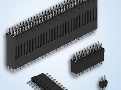 Conector fixo para placas de circuito impresso com tecnologia de encaixe por pressão