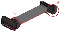 One27 Conector de pinos IDC, variante de montagem 130