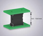 Gerar diferentes distâncias entre placas de circuito impresso com os conectores One27-SMT