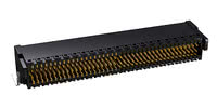 Foto do conector Zero8 angulado, não blindado, de 80 pinos
