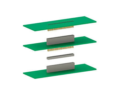 VarPol: Conectores de pinos e soquetes para placas de circuito impresso